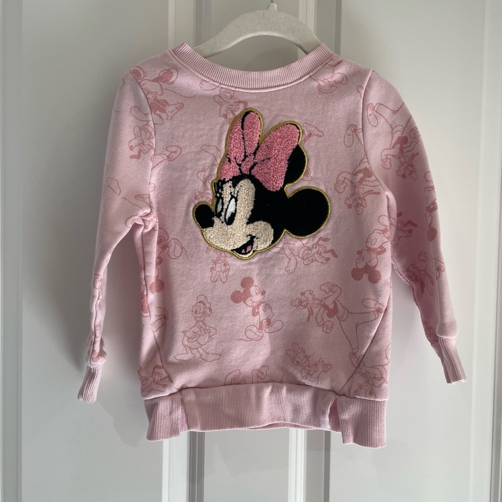 Disney Pink Minnie Mouse Pullover Sweatshirt